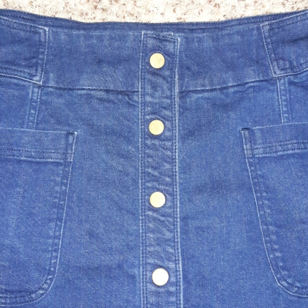 Boden A Line Dark Denim Skirt - Picture 2 of 4